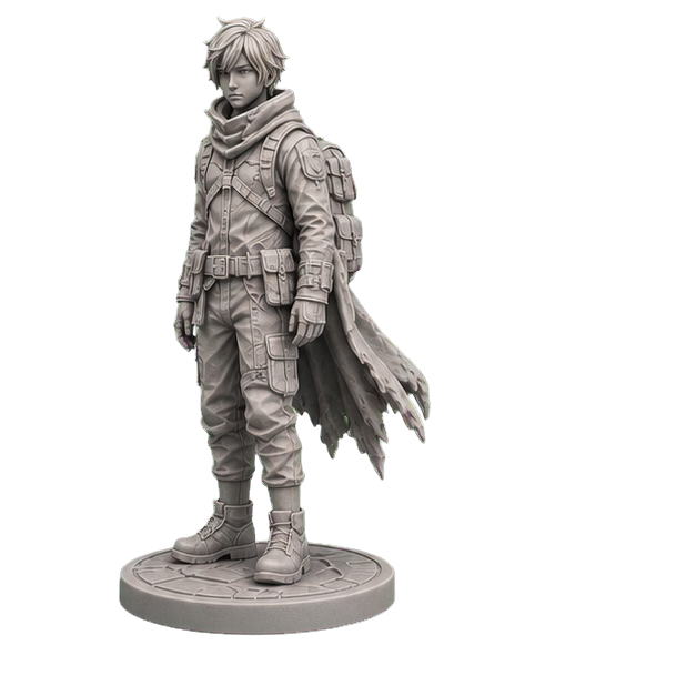 Printable 3D model constrained by four consistent views